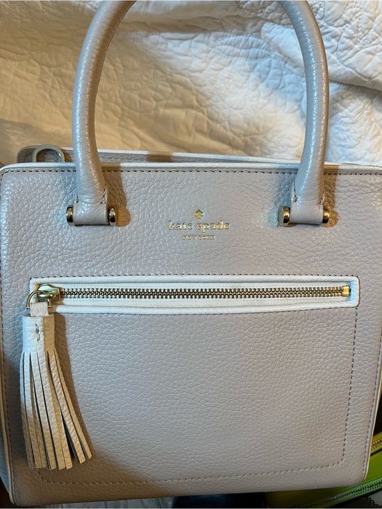 kate spade Handbags - kate spade tan patterned satin interior